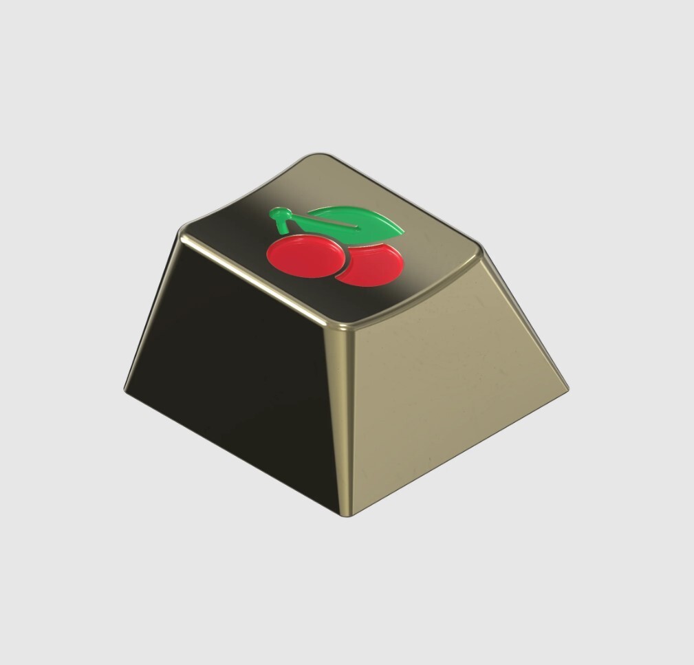 RAMA GMK Red Alert - Brass Artisan Keycap NEW