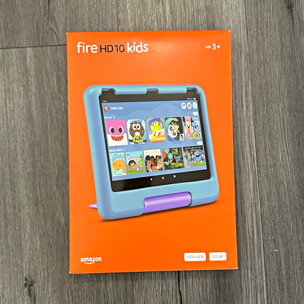 Amazon Fire HD 10 Kids 13th Gen 10.1in 32GB 3GB RAM Wi‑Fi Blue/Purple