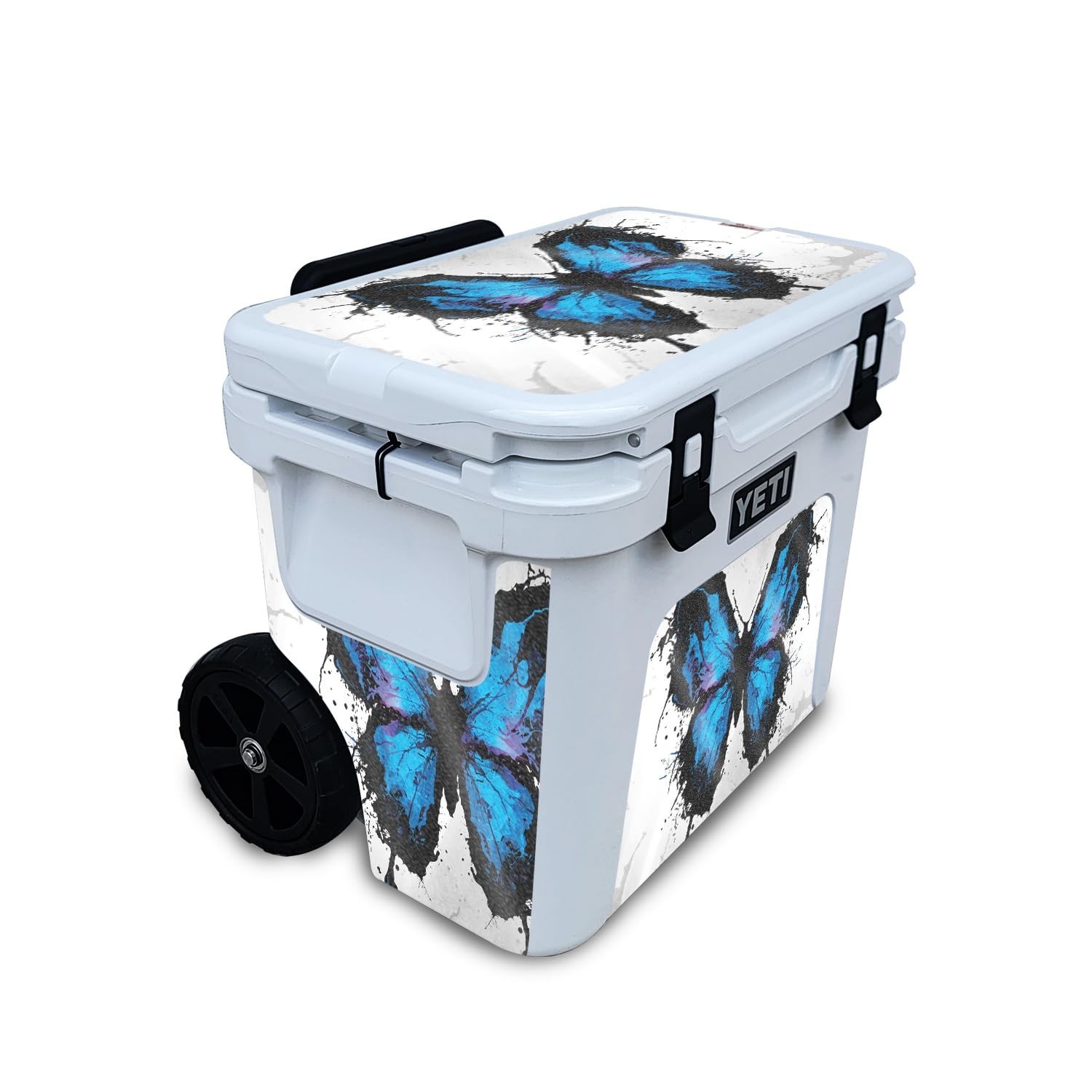 Glossy Glitter Cooler Skin Compatible with Yeti Roadie 32 Wheeled Cooler - Bu...