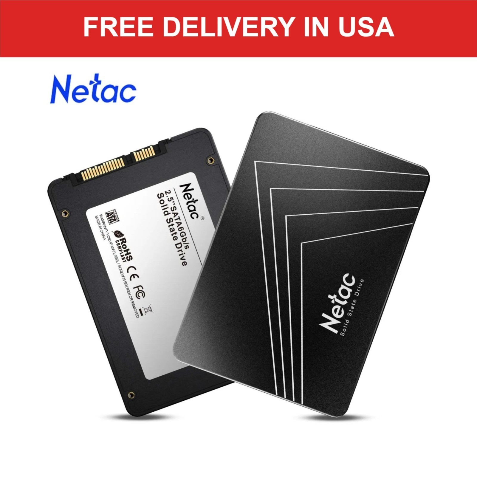 Netac SATA III 2.5" Internal SSD 128GB-2TB for Laptop PC Desktop