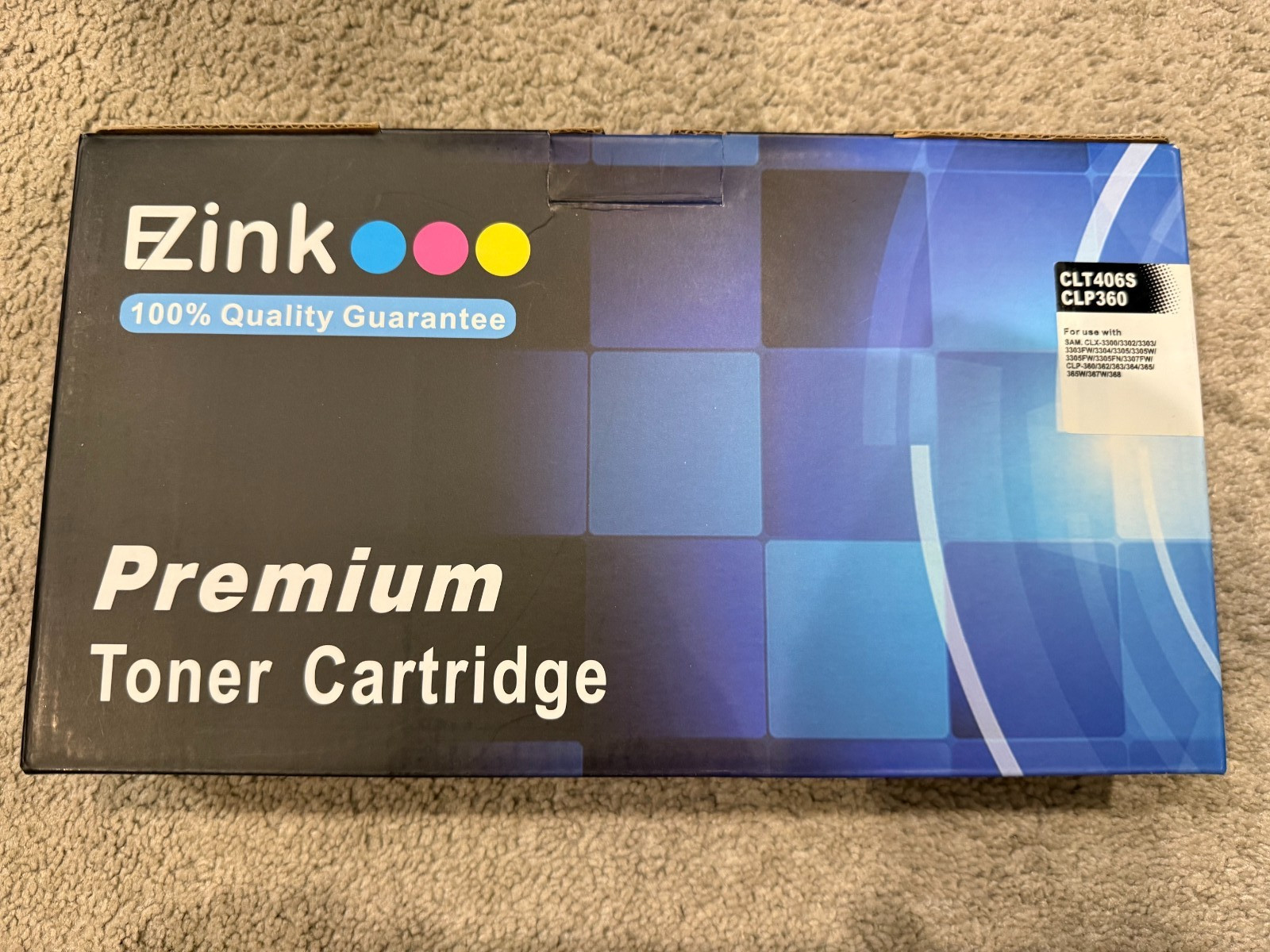 EZink Premium Toner Cartridge CLT406S / CLP360 - Black 1 Pack
