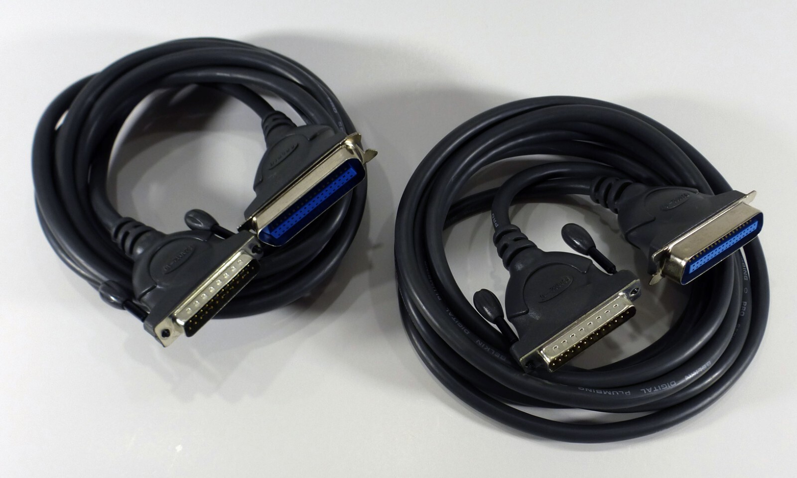 (2) Belkin Model F2A032-10 10 ft. Pro Series Printer Parallel Cable - DB-25 Male