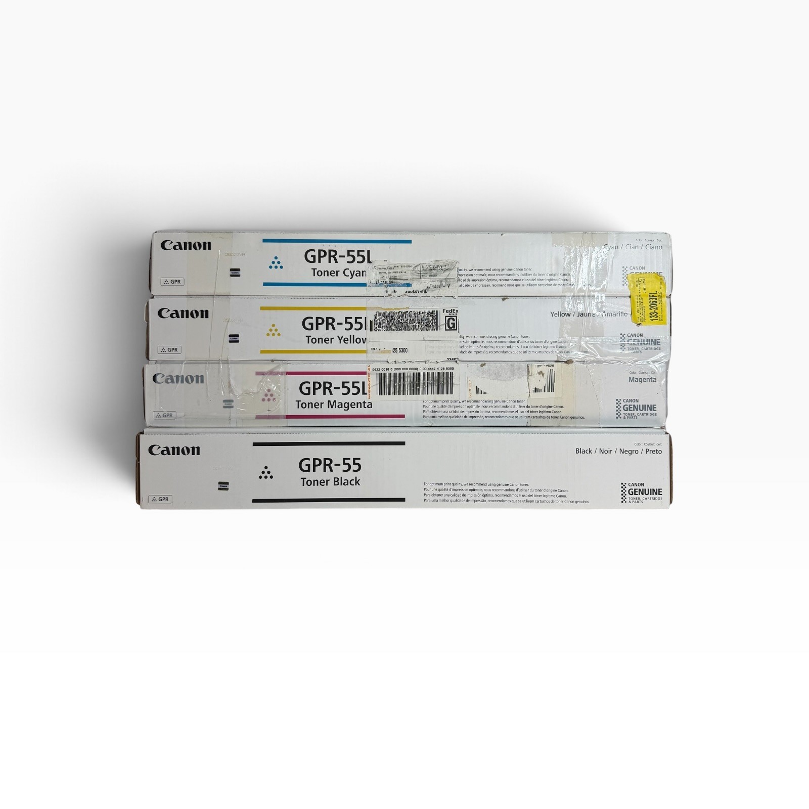 Canon GPR-55 GPR-55L Cyan Yellow Magenta Black Toner Cartridge Set of 4 OEM New