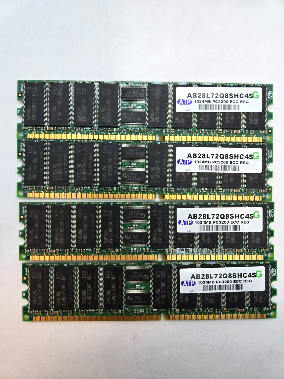[LOT OF 4] ATP 1024MB PC3200 ECC REG Memory RAM   FAST  b