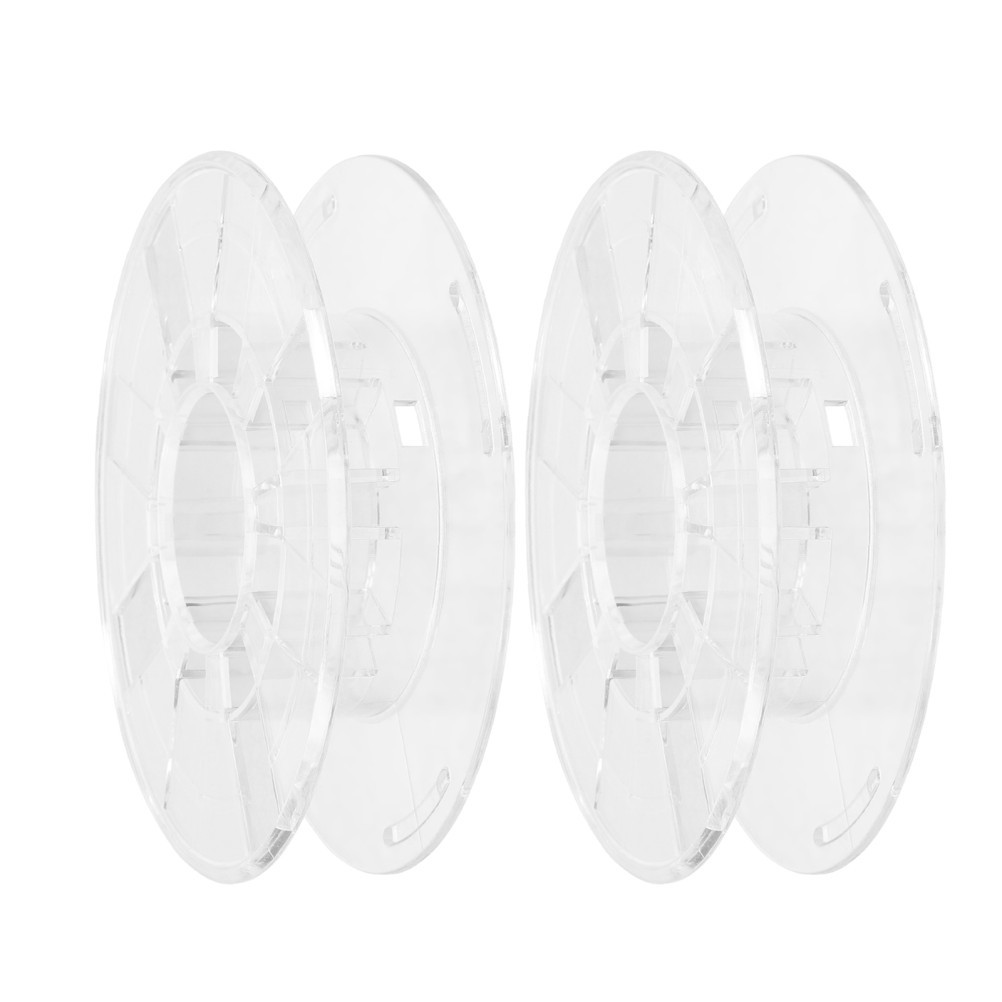 Transparent Reusable Plastic Filament Spool for 3D Printer Cord Organizing