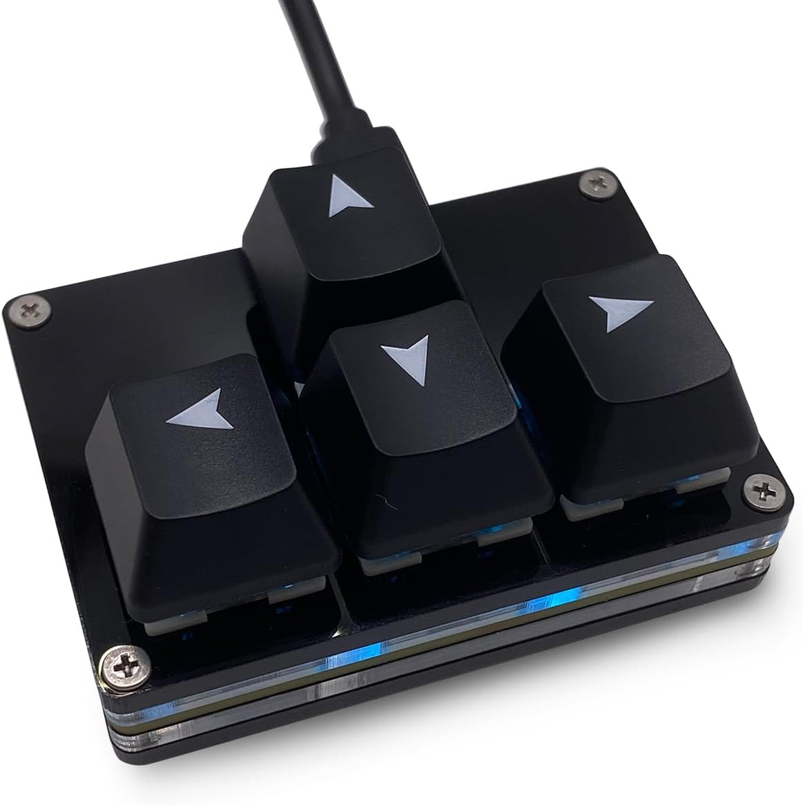 Mini 4-Key Keypad WASD Arrow Key Keycaps Keyboard One-Handed Mechanical Gamin...