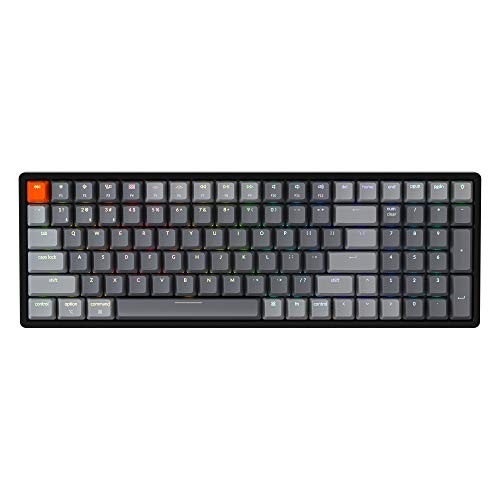 Super Red Switch - Keychron K4 RGB Hot Swappable Mechanical Keyboard, 96% Switch