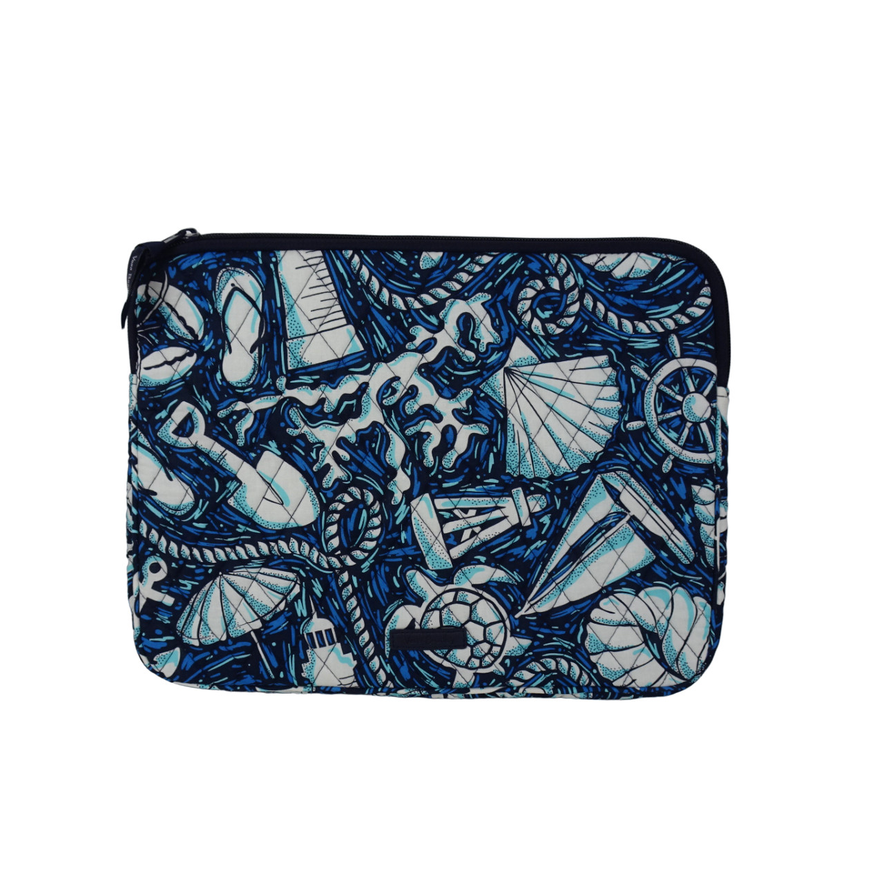 VERA BRADLEY Laptop Sleeve Case Factory Style SHORE ENOUGH Beach Coastal NWT $59