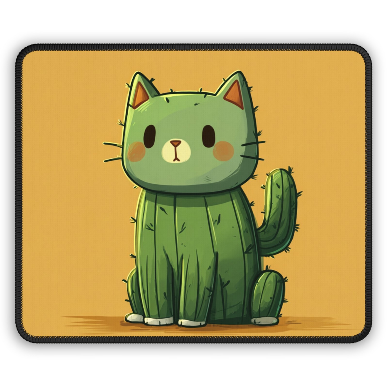 Cactus Kitten Mouse Pad | Cute Cactus Cat Gaming Mousepad