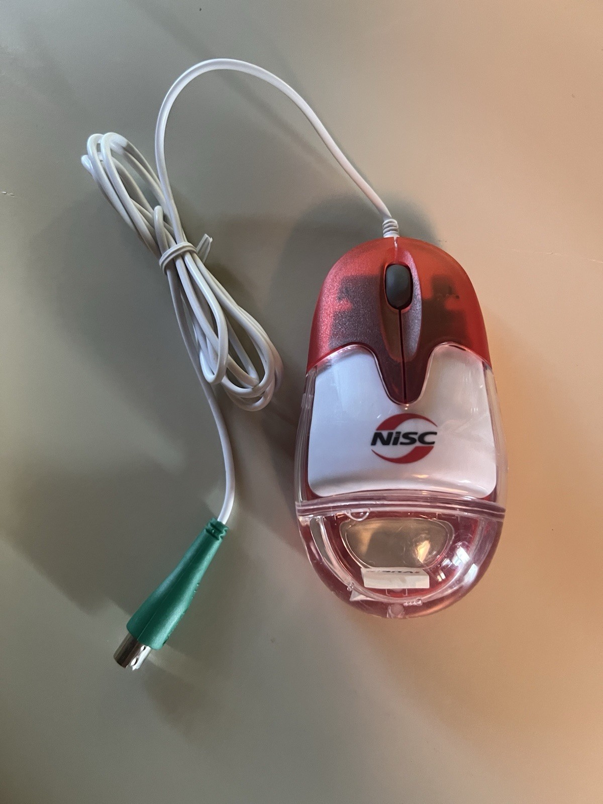 Vtg Rare Aqua Computer Mouse Model GMDP-902P3D Liquid Filled NISC Promo Mouse