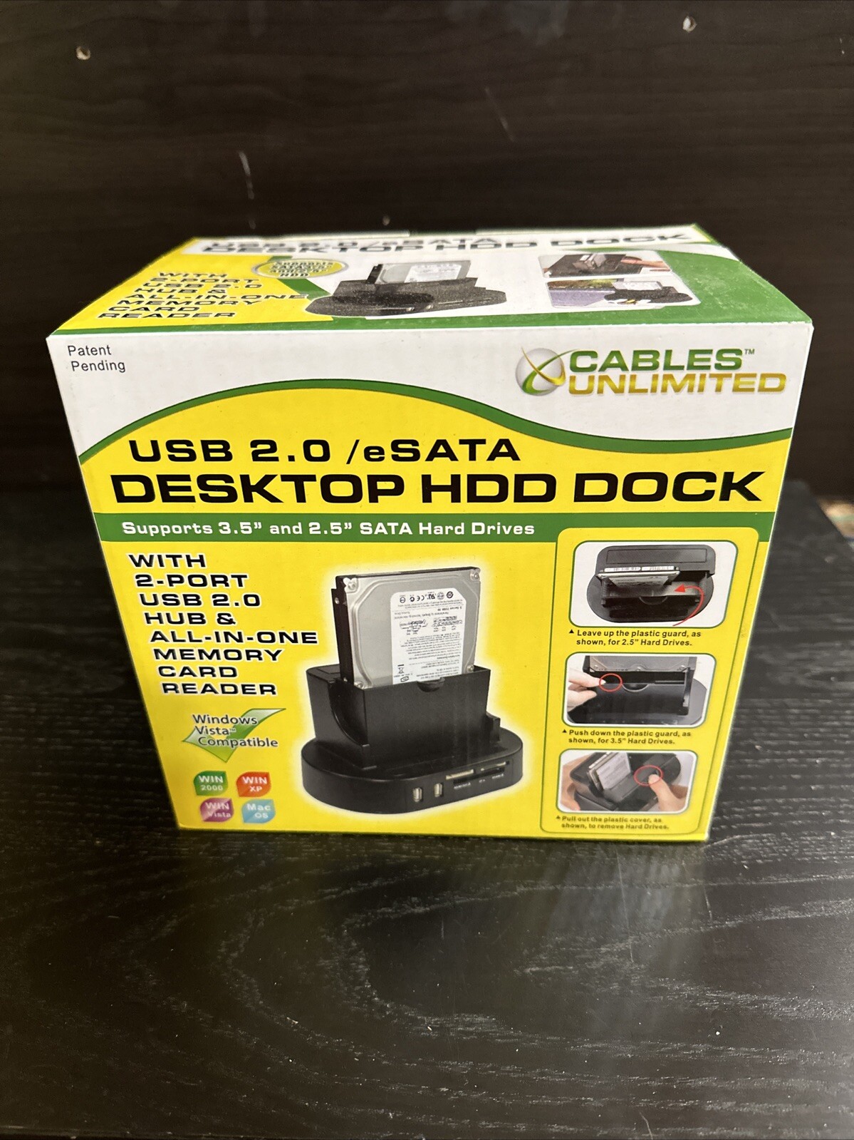 Cables Unlimited Desktop HDD Dock USB-2155 USB 2.0 + eSATA SATA