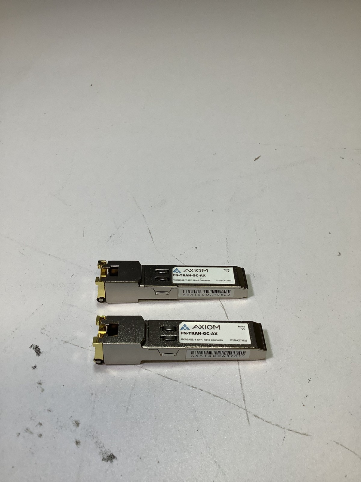 (Lot of 2) Axiom FN-TRAN-GC-AX 1000BASE-T SFP Connector Optical Transceiver G2B