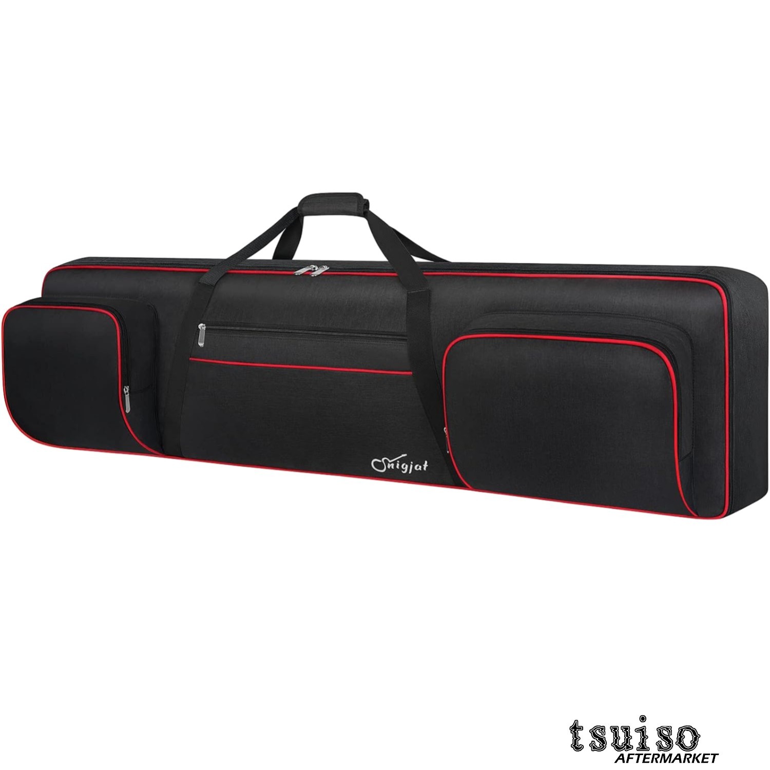 Adjustable Padded 88-Key Keyboard Gig Bag - Organize & Secure Your Music Gear