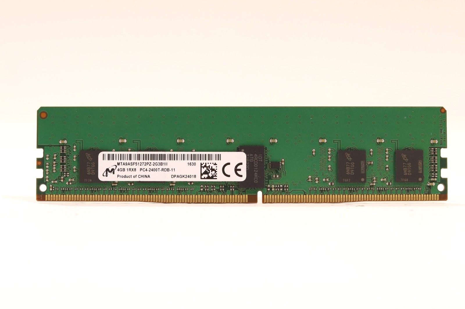 Micron 4GB 1Rx8 PC4-2400T-RDB-11 ECC REG Server Memory MTA9ASF51272PZ-2G3B1II