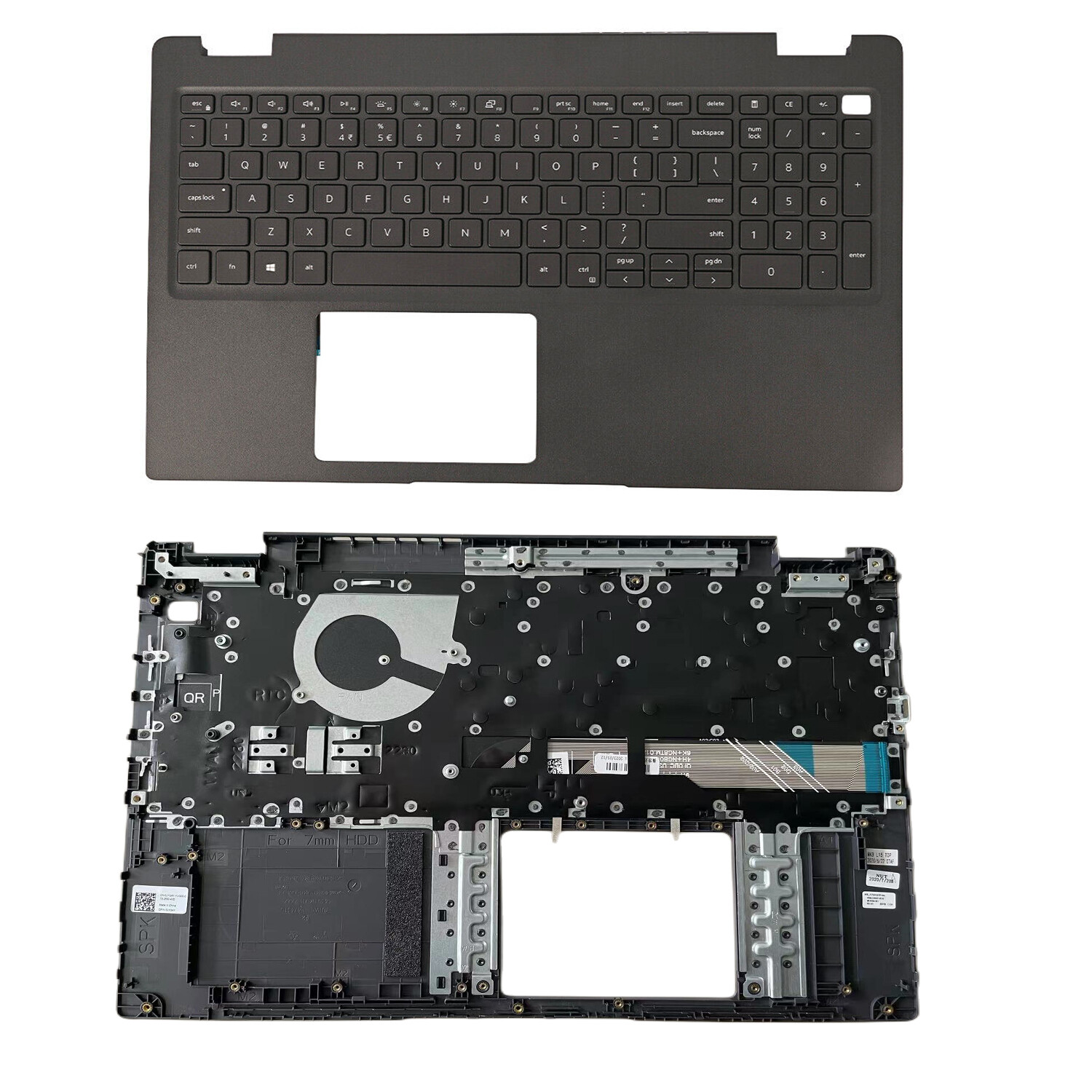 New For Dell Latitude 3510 E3510 Palmrest Non-Backlit Keyboard 0JYG4Y Upper Case