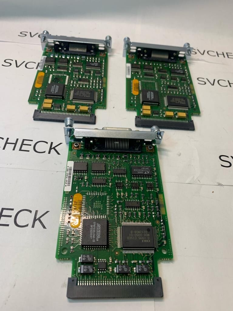 Lot of 3 Cisco 800-01514-01 1-Port Serial WAN Interface Card
