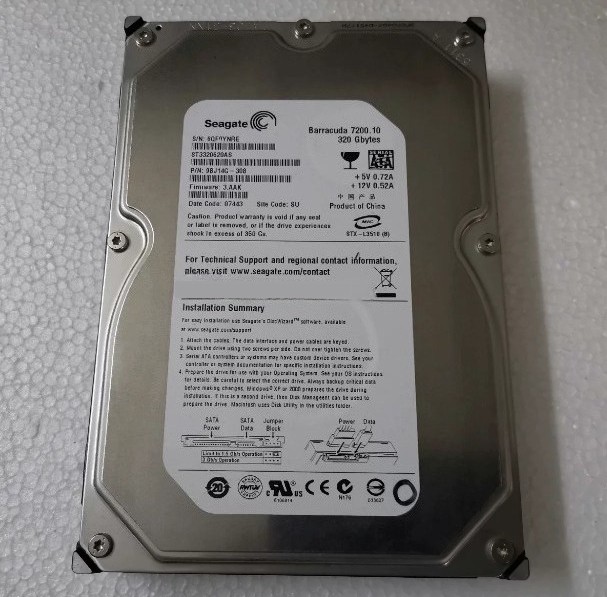 Seagate ST3320620AS 320G Desktop Hard Drive - 7.2K 3.5-inch SATA/Serial Port