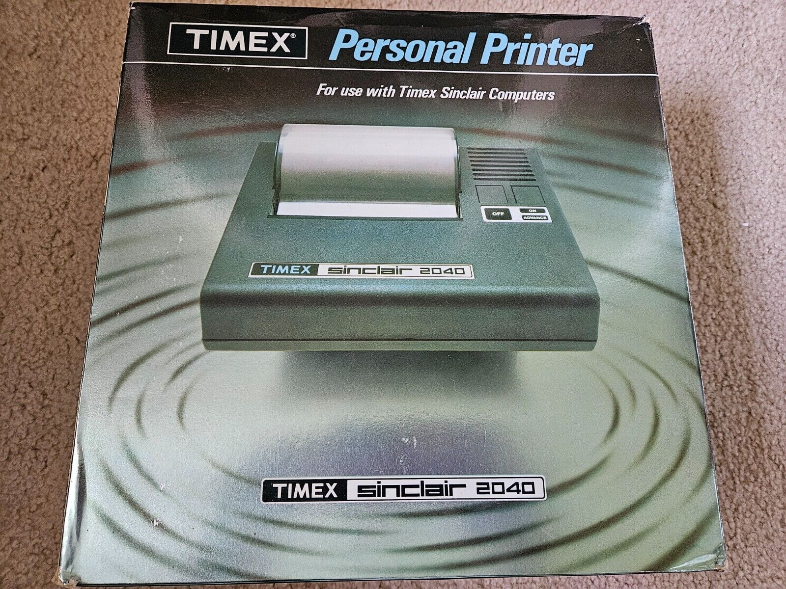 Vintage Timex Sinclair 2040 Printer w/Box, Manual, Tested & Works - ZX81/TS1000