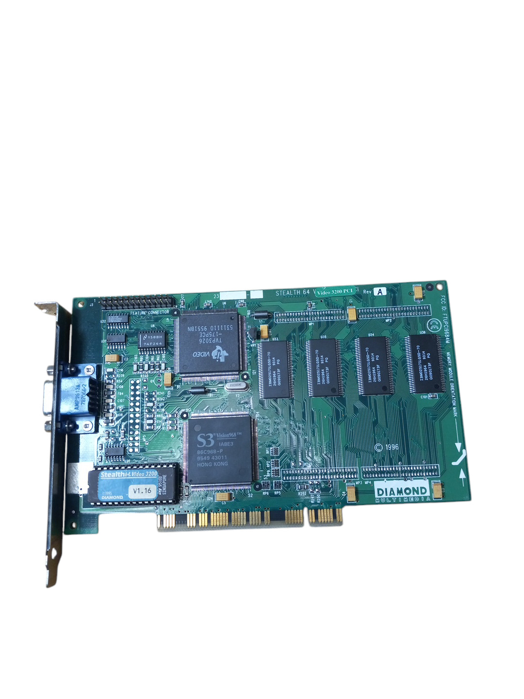 DIAMOND STEALTH 64 VIDEO 3200 - S3 Vision968 - PCI vintage graphics adapter