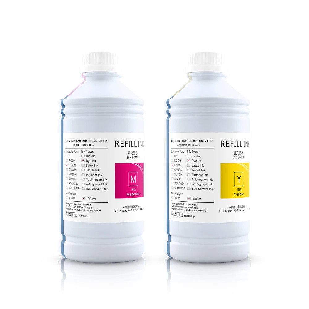 4 Colors 1000ML/Bottle Sublimation Dye Ink for Sawgrass SG500 SG1000 Printer