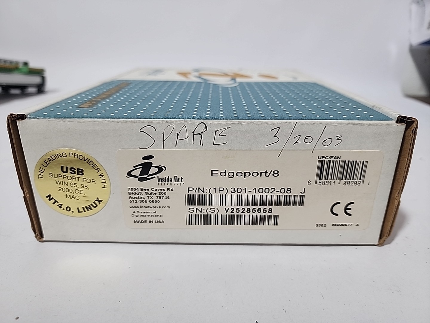  Inside Out Networks Edgeport/8 301-1002-08 J