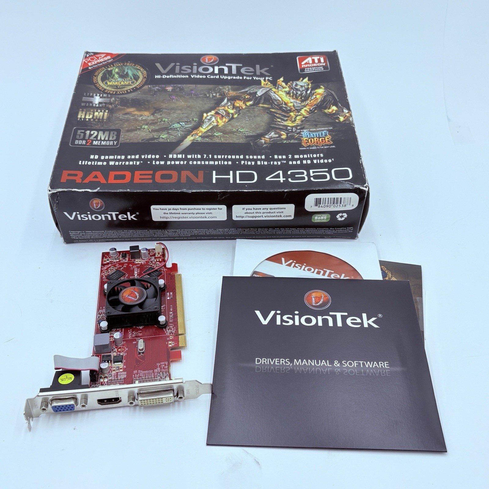 Radeon VisionTek HD 4350 - 512 MB DDR 2 Memory