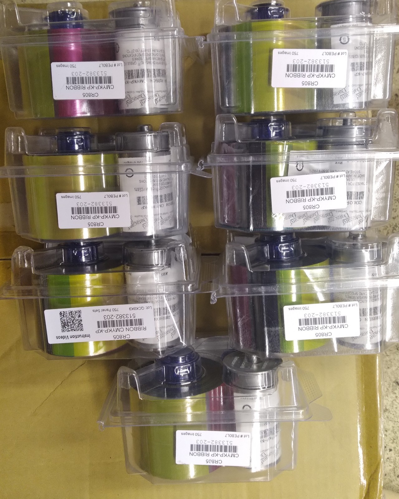 CR805 Entrust 513382-203 Primer Color Ribbon, CMYKP-KP CR805