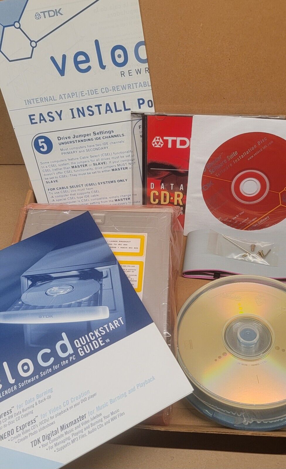 Vintage TDK AI-481648B Internal ATAPI IDE 48x CD Burner Rewrite Drive Rewritable
