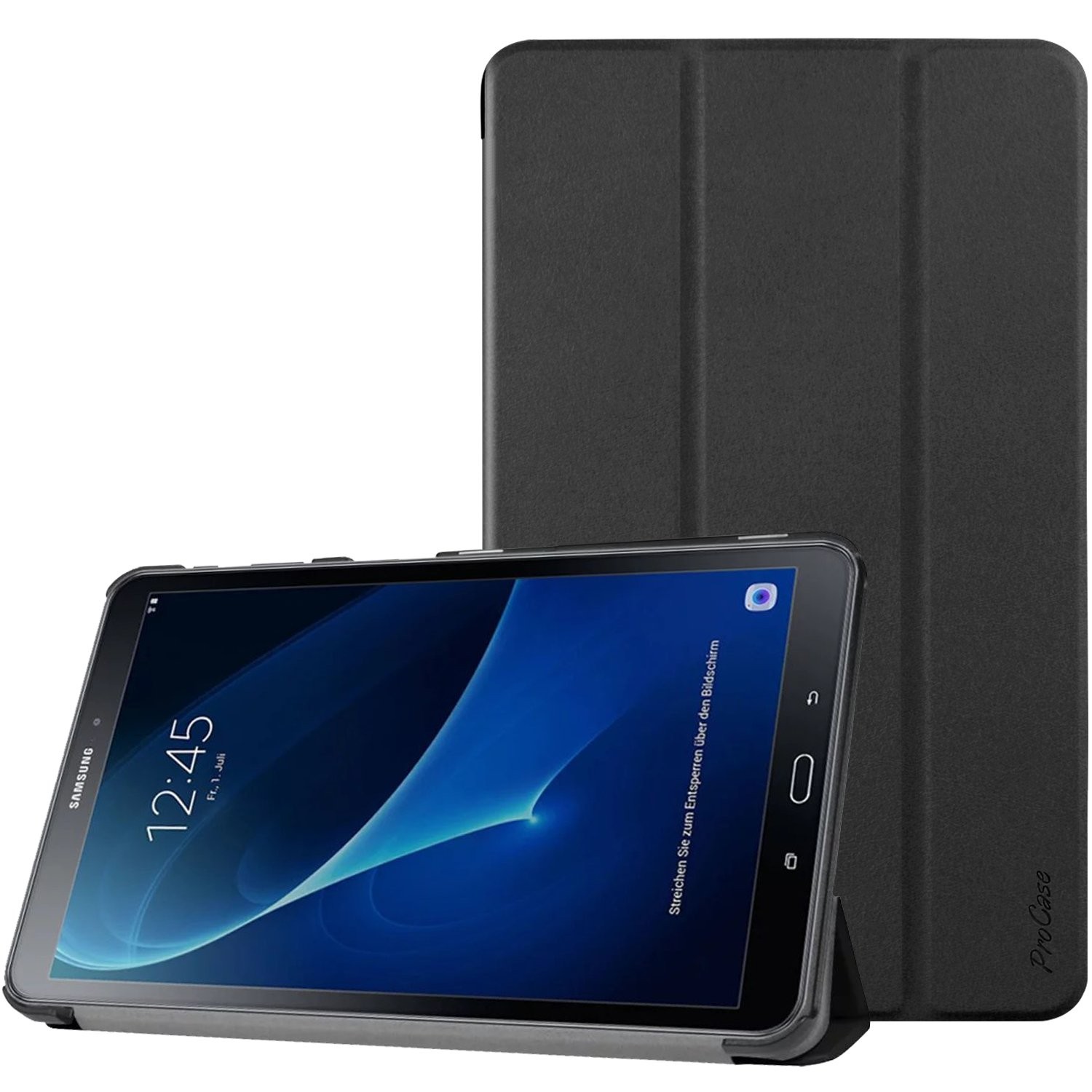 ProCase Slim Case for Galaxy Tab A 10.1 2016 SM-T580 T585 Inch, Black