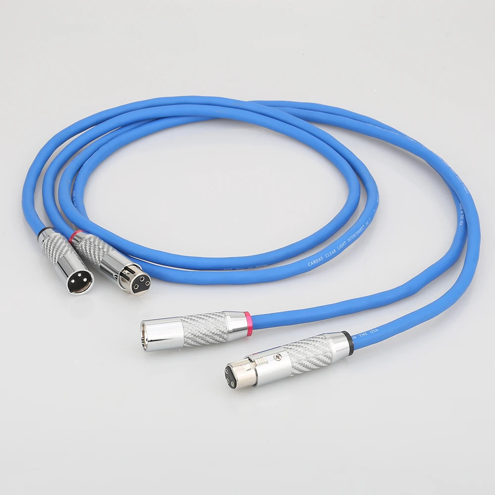 Pair XLR Balanced Cable OFC Copper Audio Line with HIFI Rhodium Plated XLR Plug
