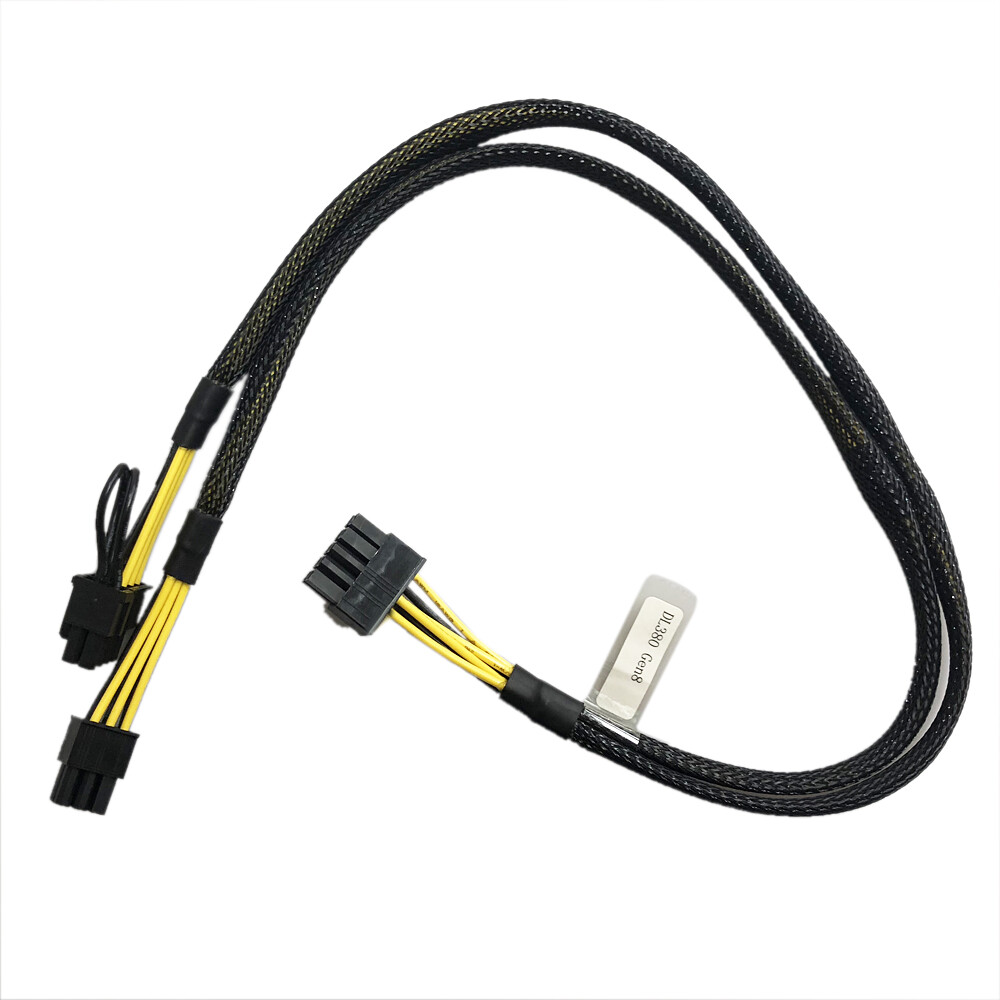 GPU Graphics Card Power Supply Cable For HP DL380 G8 10pin to 6+8pin