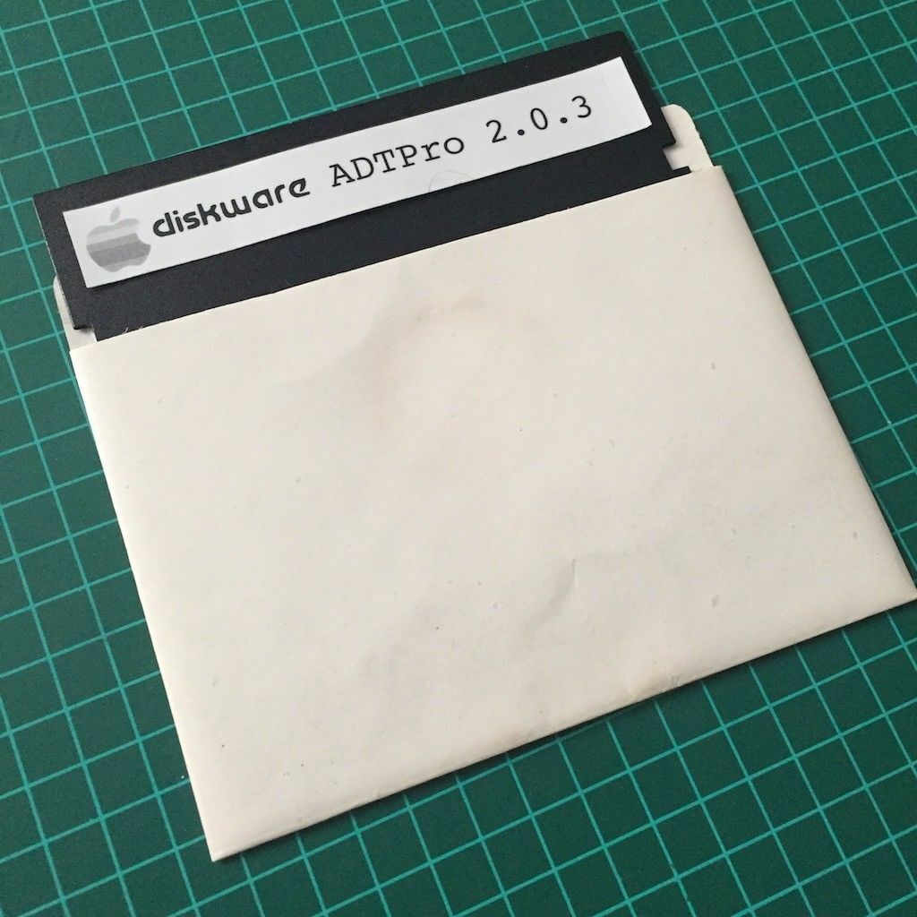 Apple ][ II II+ IIe IIc ADTPro Disk 5.25 5 1/4 Floppy Serial Transfer Diskette