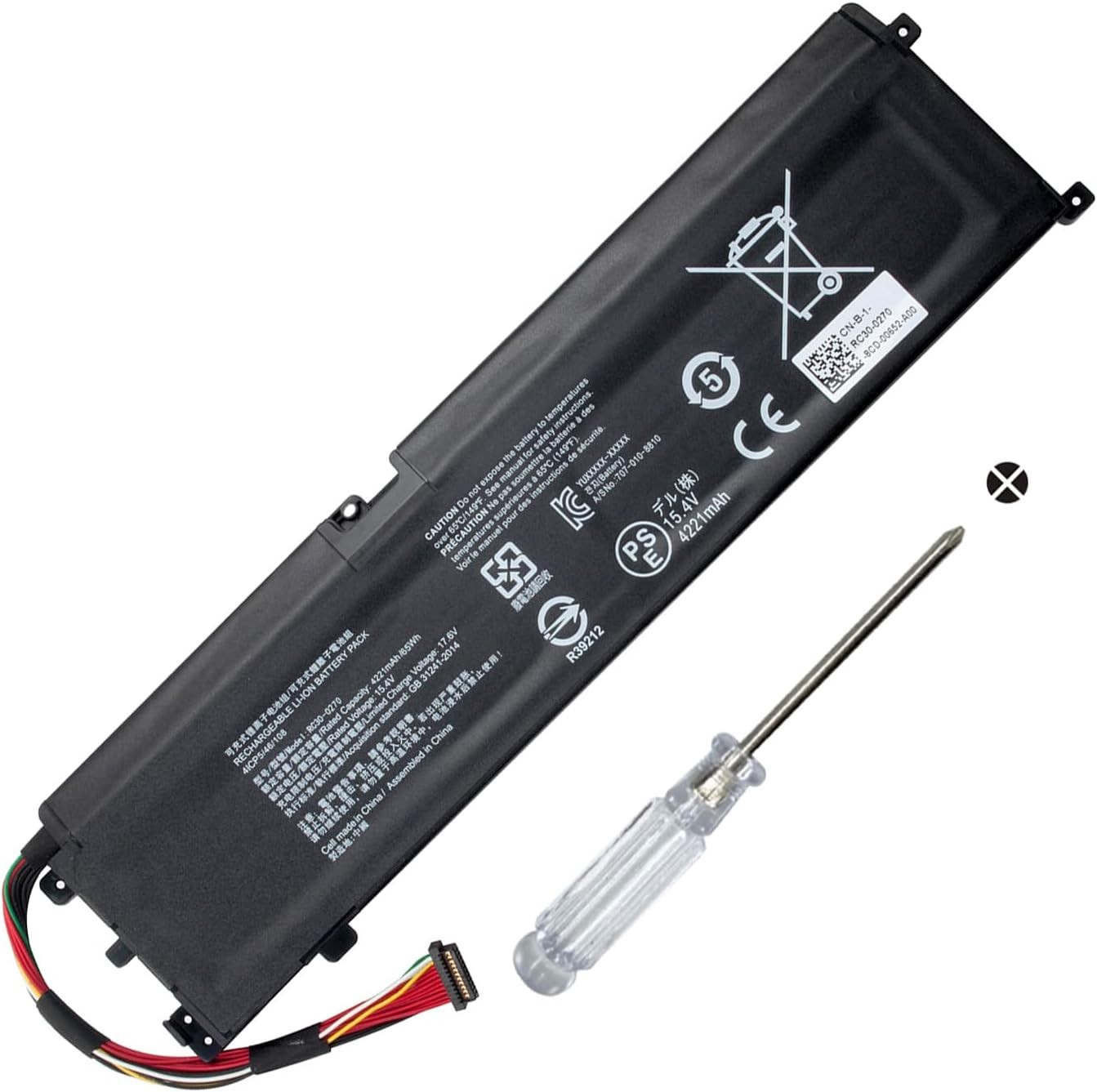 RC30 0270 65Wh Laptop Battery for Razer Blade 15 Base 2018 2019 RTX 2060 2070