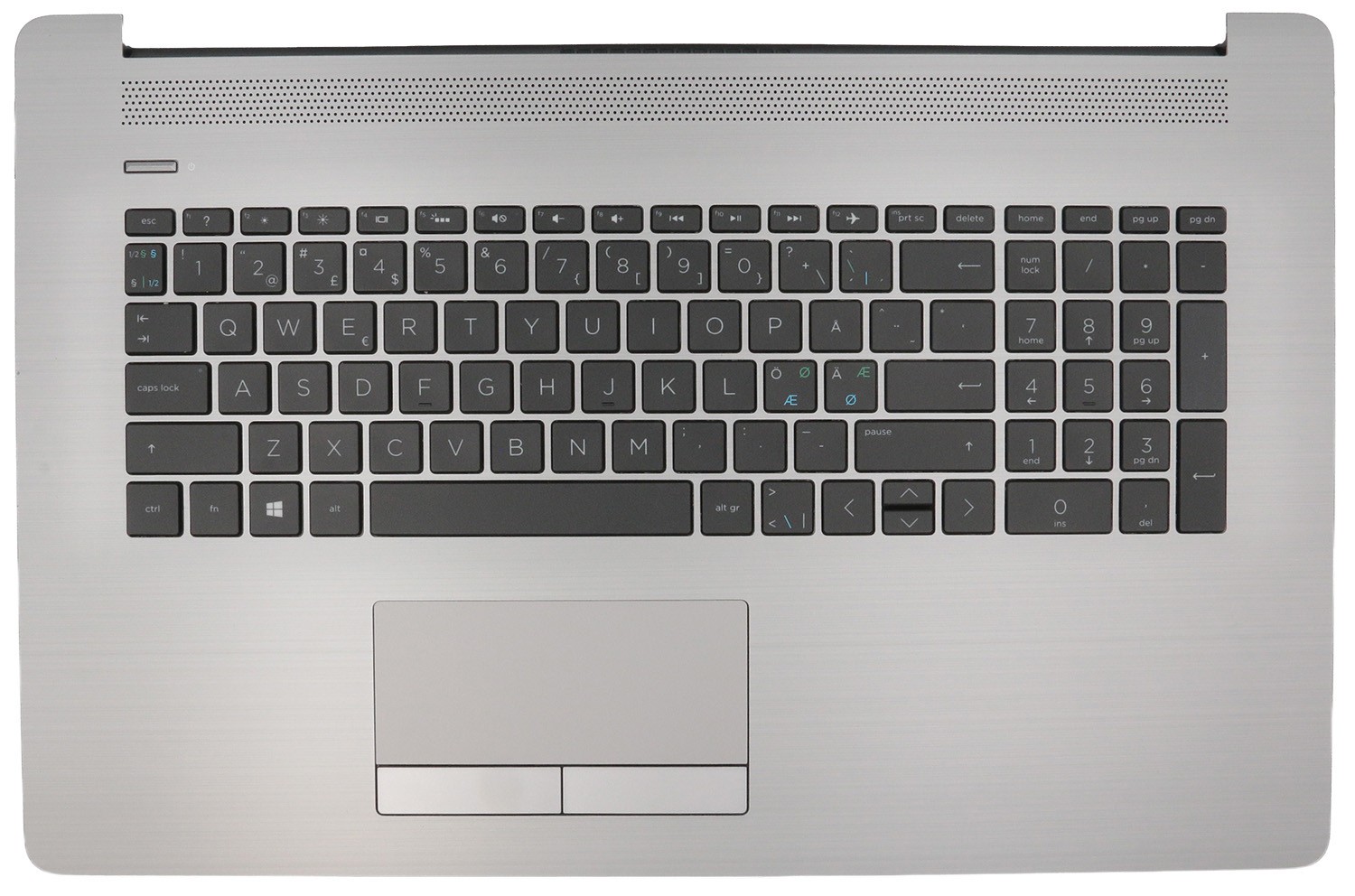 Original NORDIC Keyboard w/ Cover Palmrest for HP Probook 470 G7 L91025-071 LED
