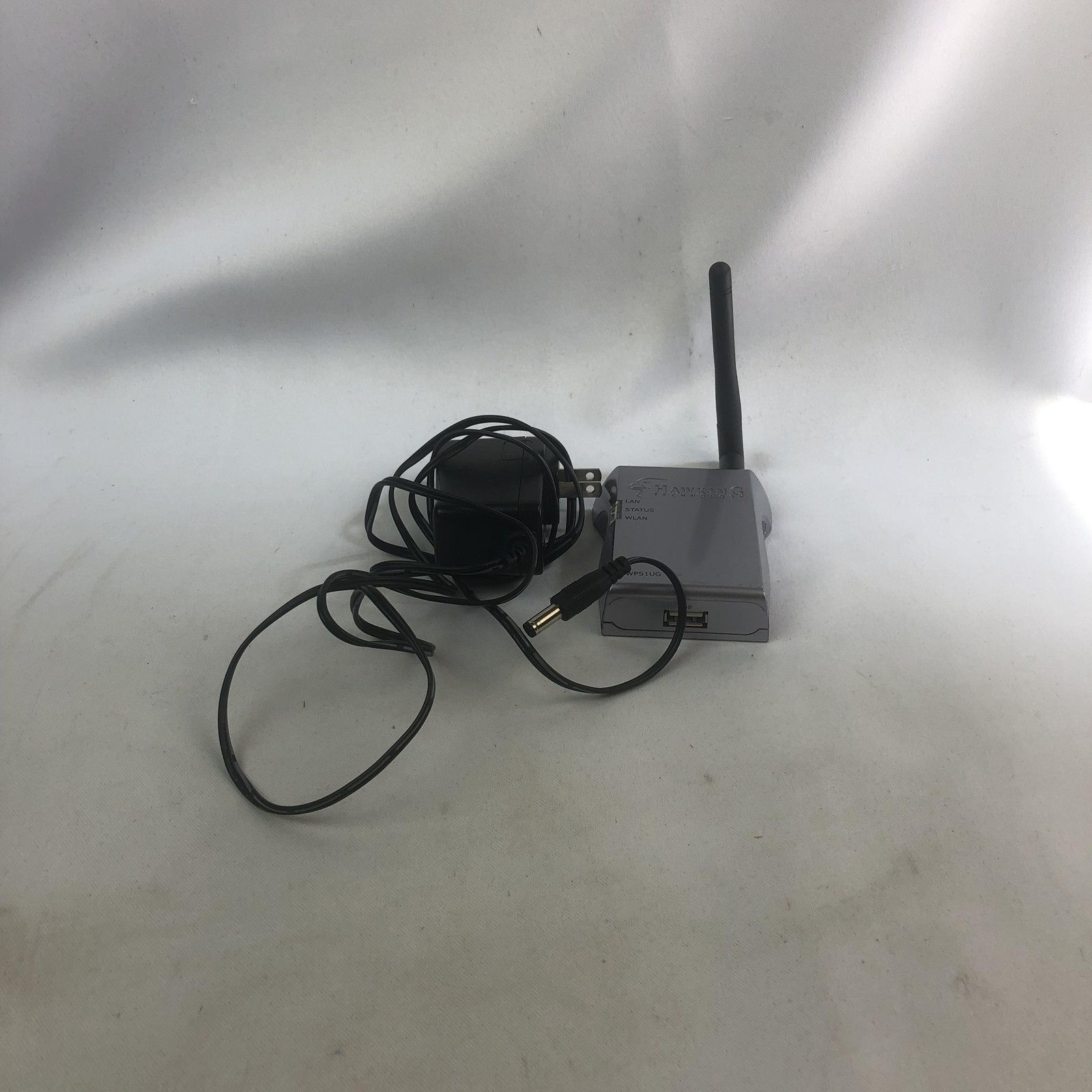 Hawking Technology Wireless 802.11g USB Print Server W/ AC Adapter Gray Taiwan