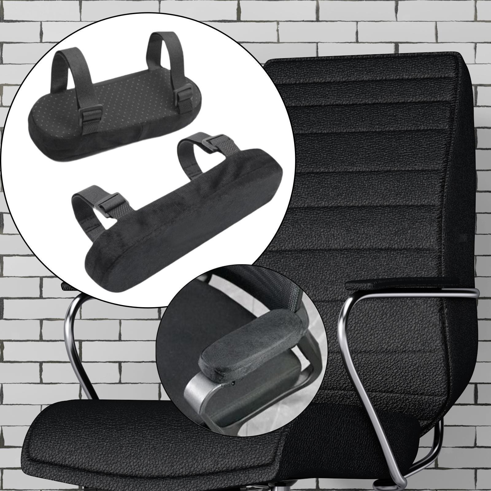 2 Pieces Office Chair Armrest Cushion Soft for Gaming Chairs Wheelchairs