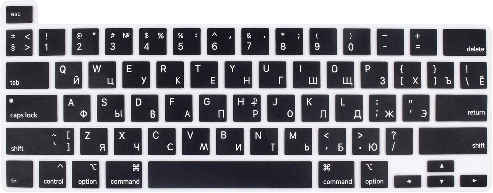 Russian Language Silicone Keyboard Cover Skin Compatible with 2020 2019 Macbook