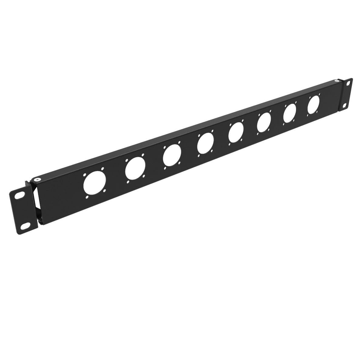 1U Hinged Rack Panel 8D XLR HDMI Audio Rack Mount Panel for 19 inches Rack Mount