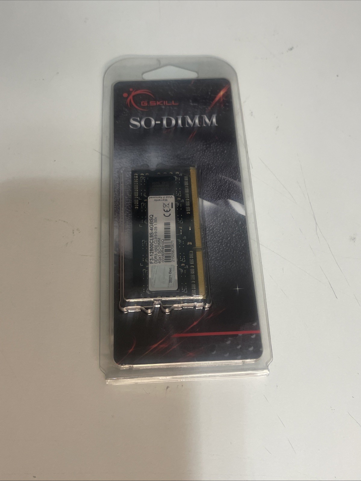 4GB G.Skill DDR3 PC3-12800 CL9 SQ Series single laptop memory module