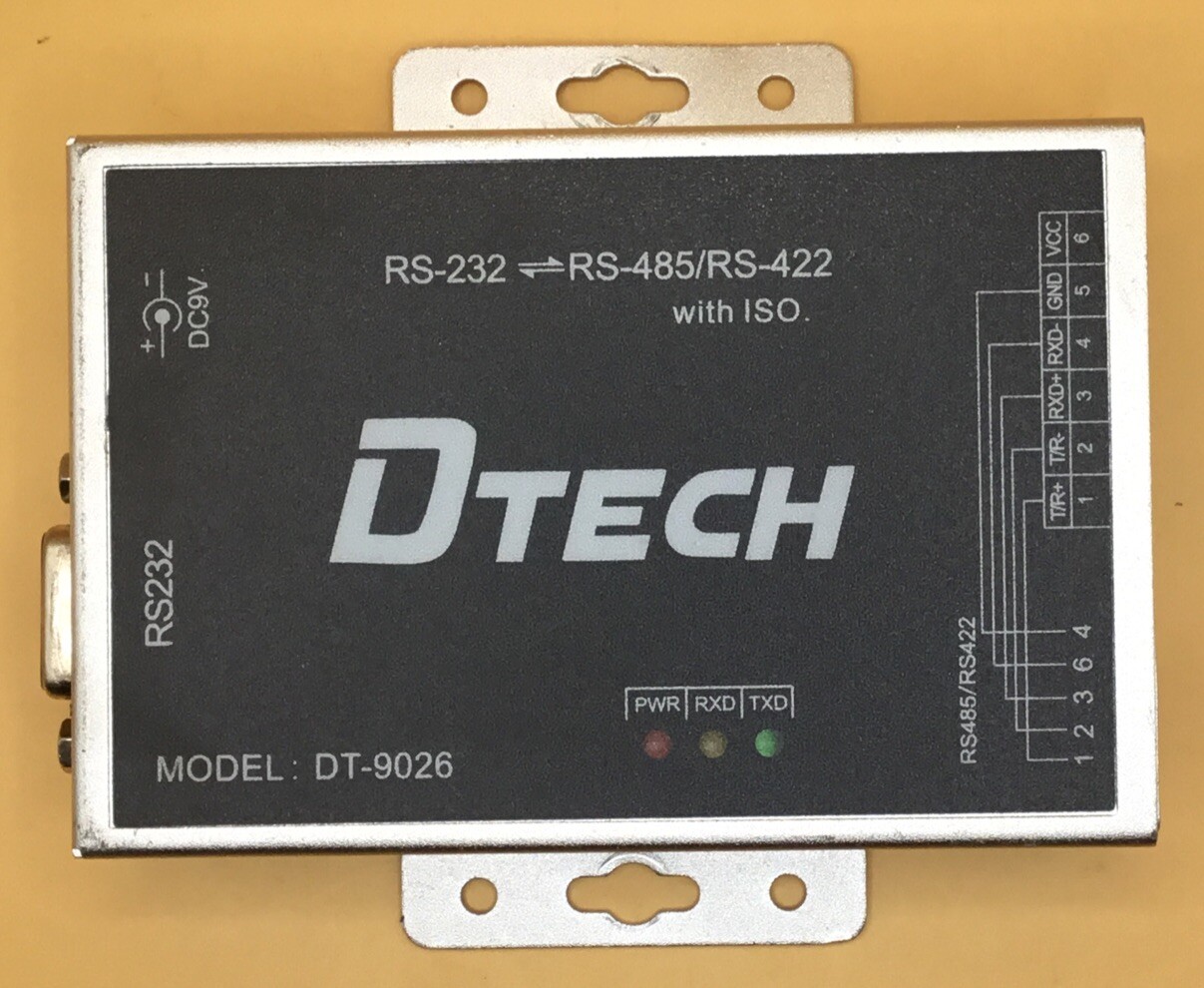 DTech DT-9026 Active Isolated RS232 to RS485 RS422 Converter with RJ45 Serial