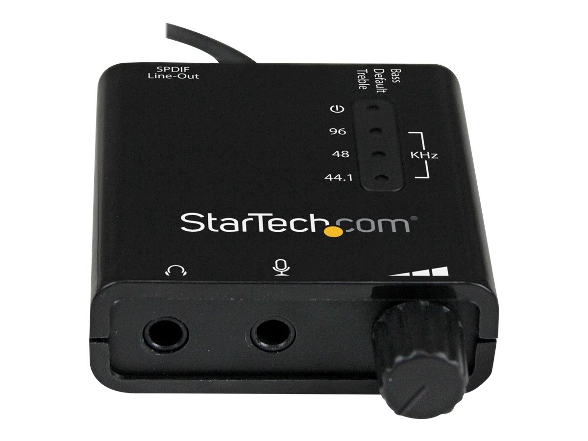 StarTechcom USB Audio Adapter External Sound Card with SPDIF ICUSBAUDIO2D