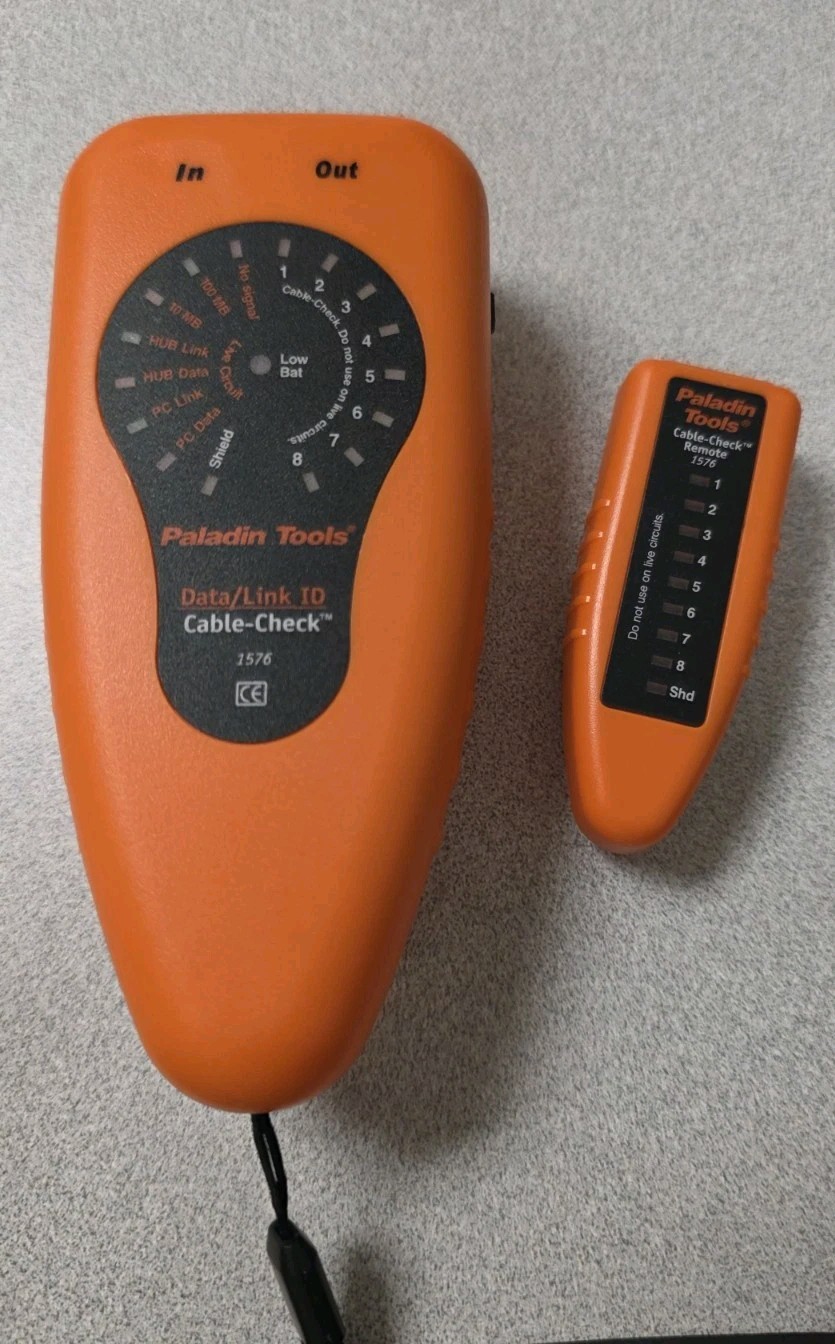 Paladin Tools Data/Link ID and Cable-Check PA1576 1594 LAN A/V