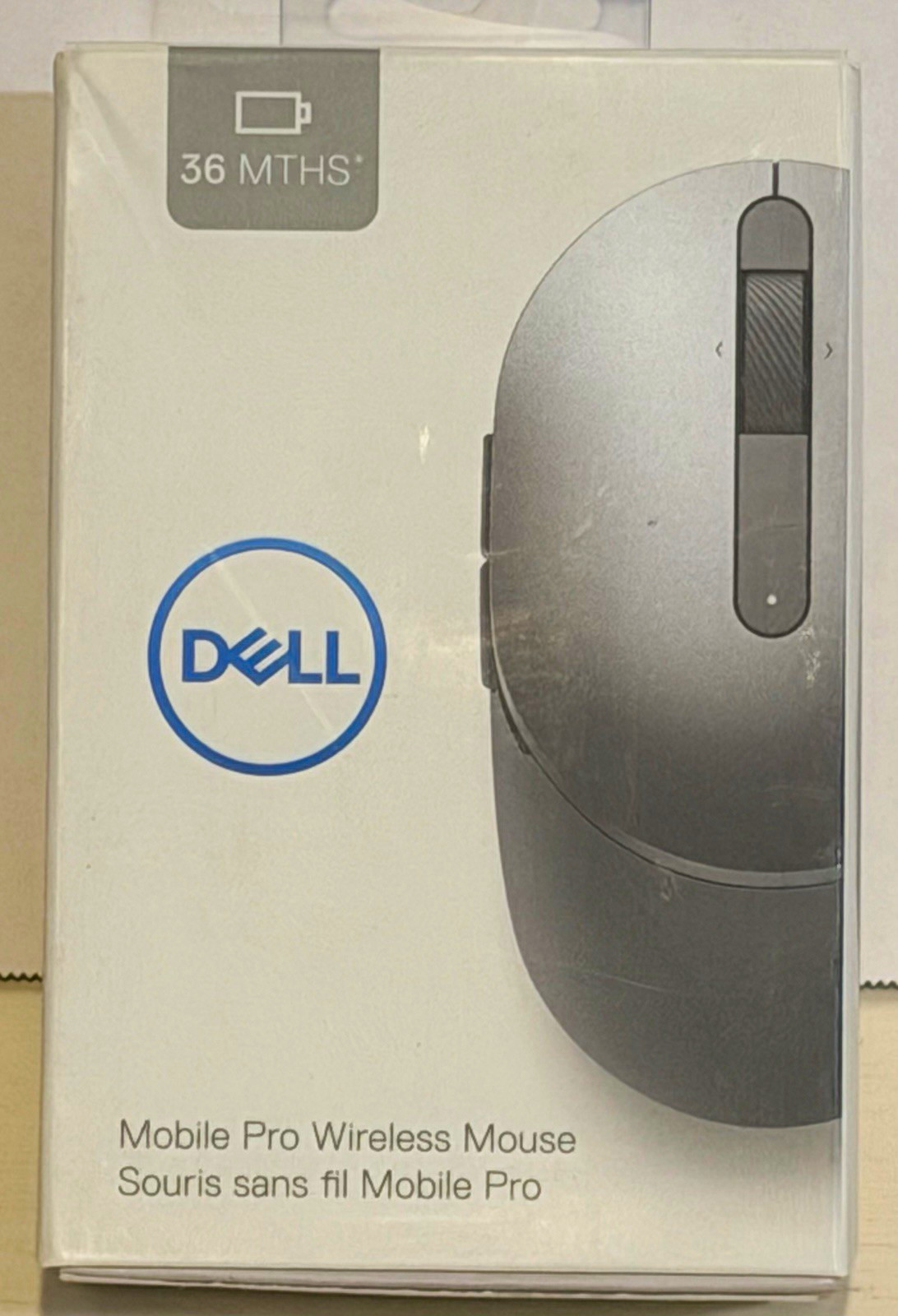 Dell Mobile Pro Wireless Mouse Gray Optical Programmable BT 5.0 2.4GHz RF