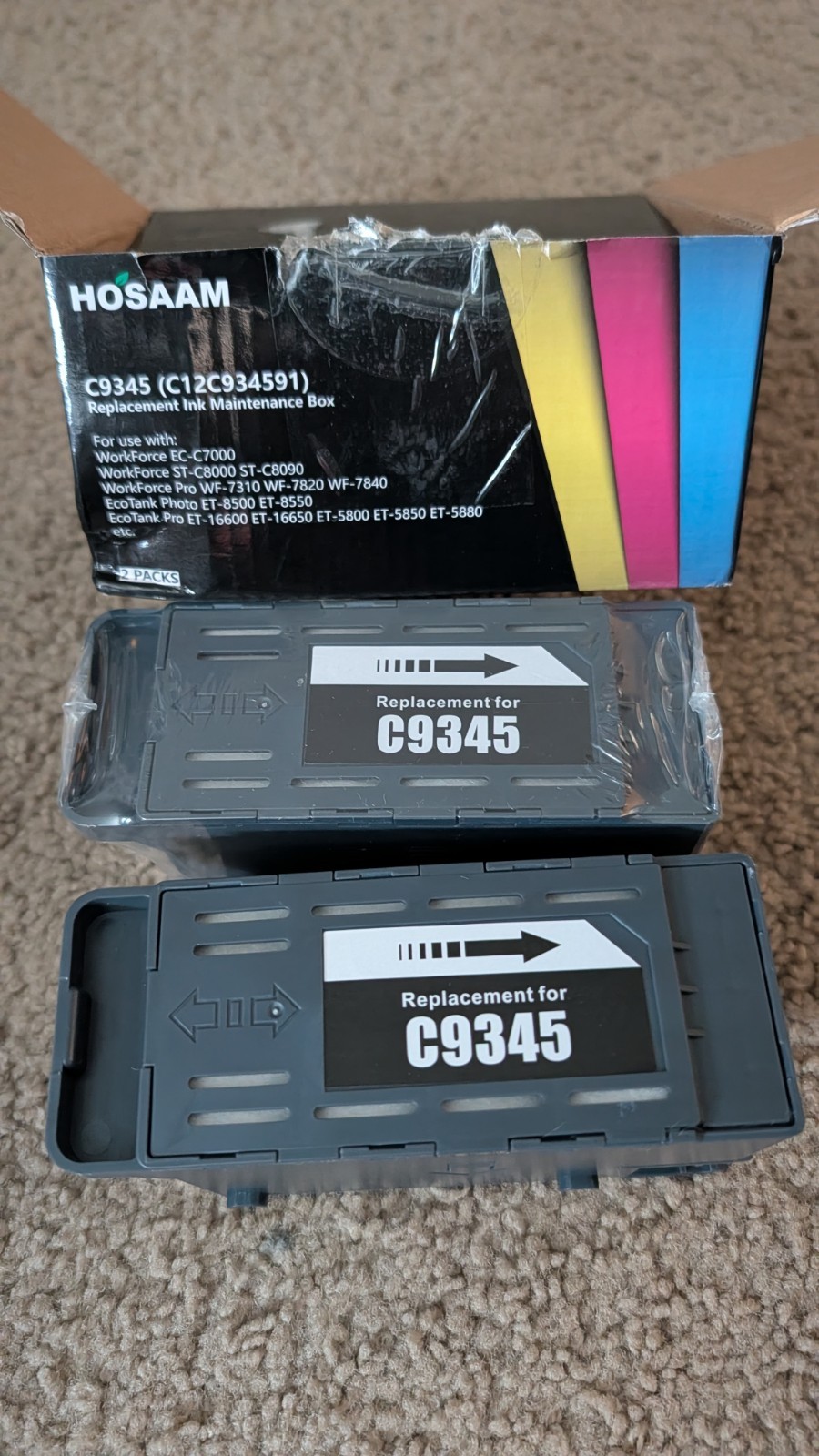 Hosaam C9345 Ink Maintenance Box Replacement for WF-7840 ET-16650 ET-16600
