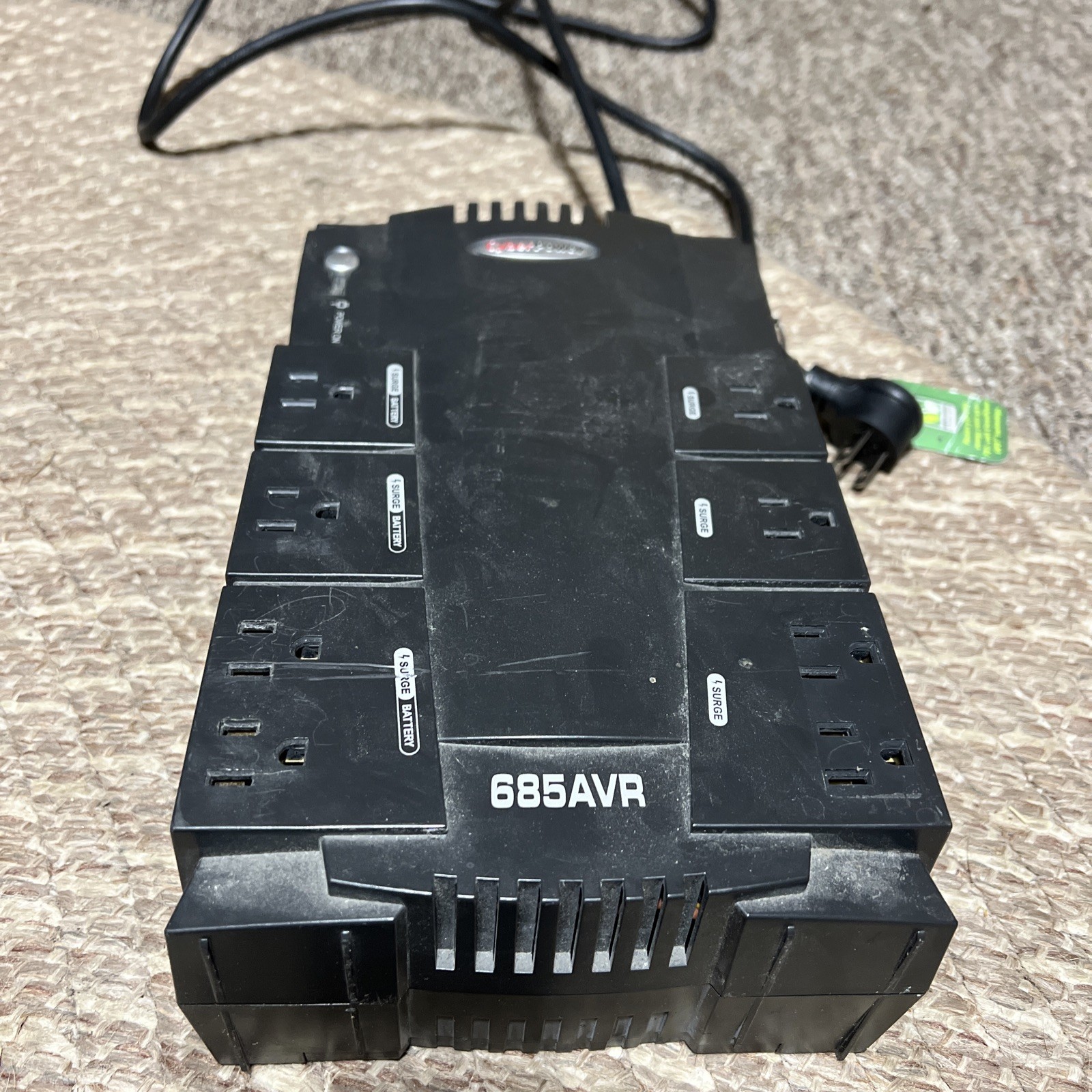 Cyber Power 685 AVR Computer Battery Power Back Up SURGE PROTECTOR NO BATTERY