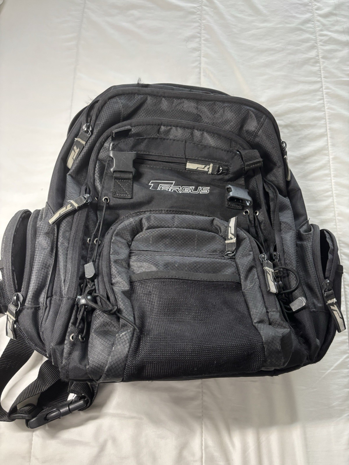 Targus Matrix Laptop Backpack 15.4" Black Tech Travel Bag Multi-Pocket Durable