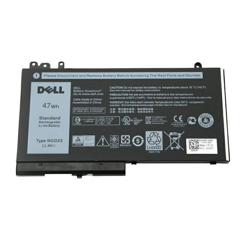 OEM Genuine NGGX5 Battery 47Wh For Dell Latitude E5270 E5470 E5570 RDRH9 JY8D6