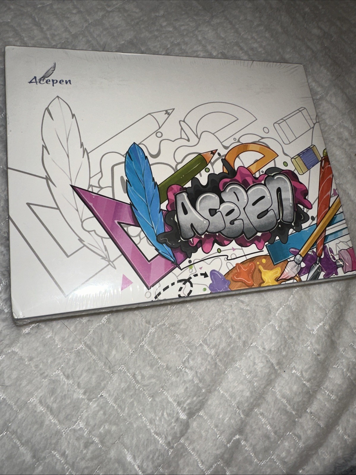 NEW Acepen AP604B Graphic Drawing Tablet 6” X 4” Drawing Area Wireless Pen