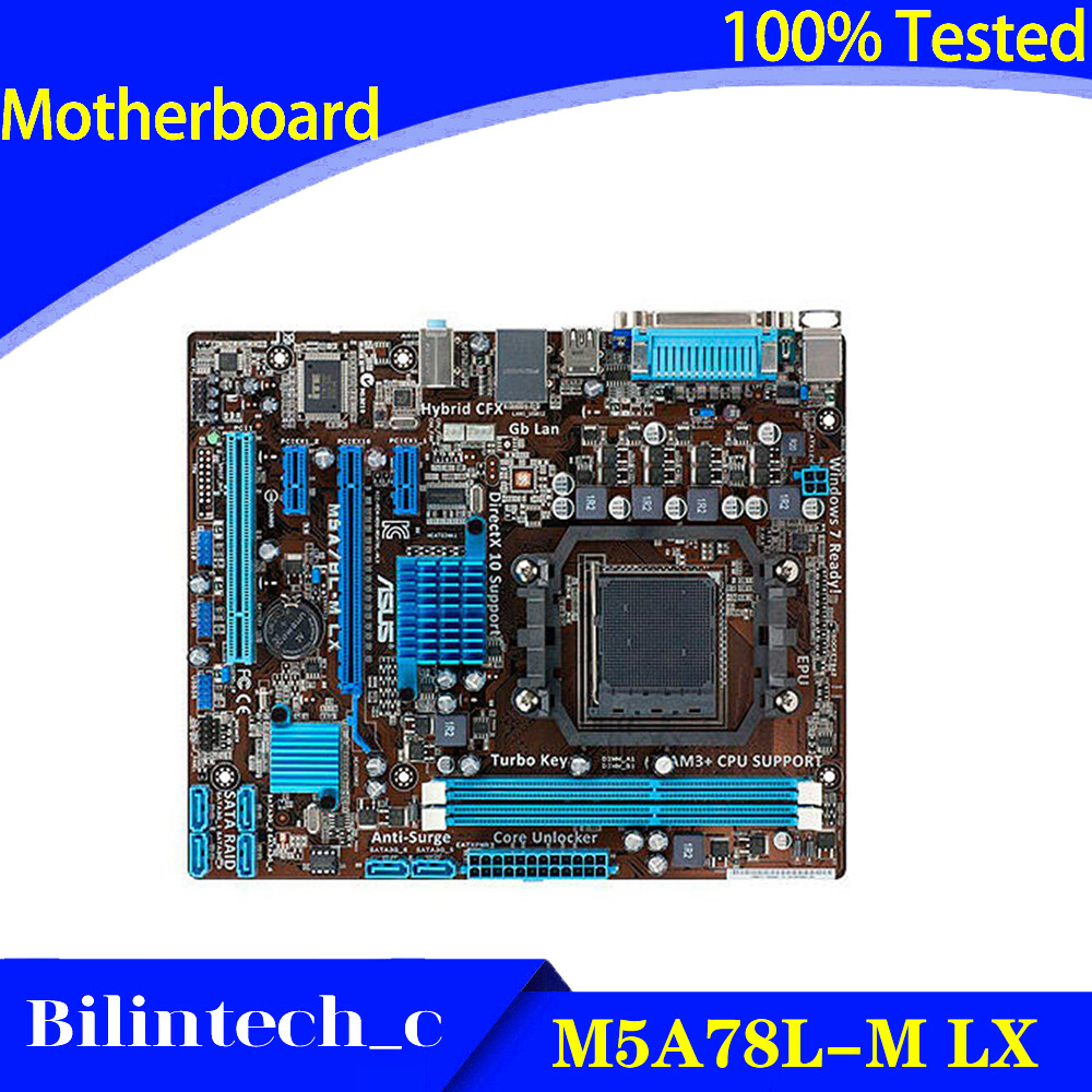 FOR ASUS M5A78L-M LX Motherboard Supports DDR3 16G AM3/AM3+ 780L/760G AMD VGA