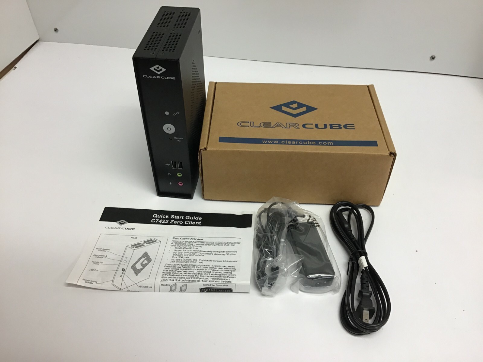 NEW Clear Cube C7422SH User Port Dual PCoIP Zero Client P/N G0900148 A01